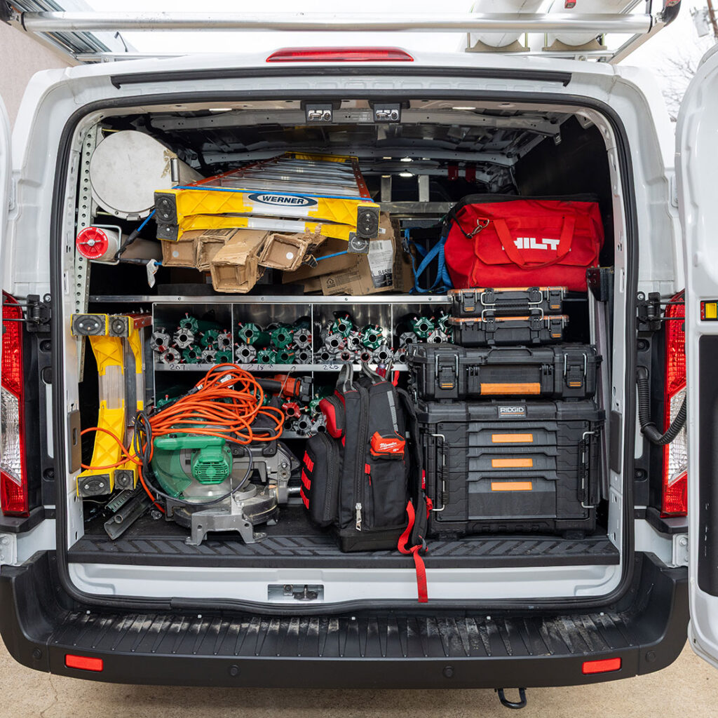 fort worth garage door repair van