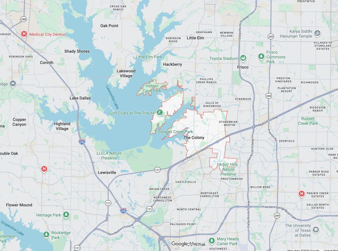 Precision Garage Door Service® of The Colony map